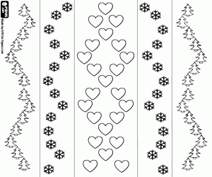 για ζωγραφική Κάθετες ρίγες με διακοσμήσεις