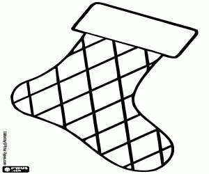 για ζωγραφική Κάλτσα ρόμβος για τα Χριστούγεννα