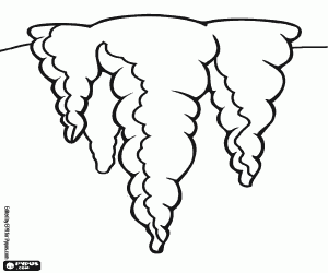 για ζωγραφική Κάποια σταλακτίτες ενός ορυχείου