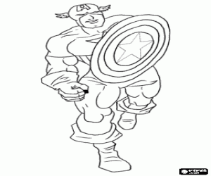 για ζωγραφική Κάπταιν Αμέρικα, του υπερήρωα