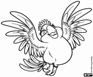 για ζωγραφική Κάρλα, η μεγαλύτερη κόρη του Blu και Jewel