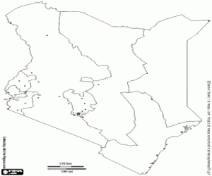 για ζωγραφική Κένυα Χάρτης