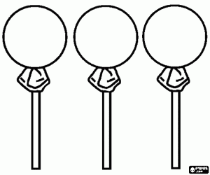για ζωγραφική Καραμέλα μπάλα με ένα ραβδί