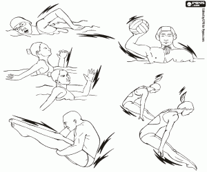 για ζωγραφική Κολύμπι ολυμπιακά αθλήματα