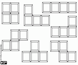 για ζωγραφική Κομμάτια του βίντεο παιχνιδιού Tetris