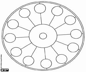 για ζωγραφική Κυκλική μαντάλα με κύκλους