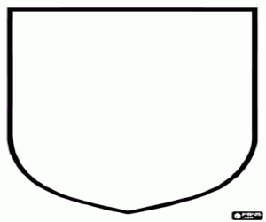 για ζωγραφική Λευκό ασπίδα για να διακοσμήσει