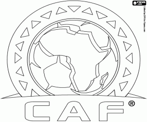 για ζωγραφική Λογότυπο CAF, ΚΑΦ, ποδόσφαιρο στην Αφρική
