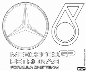 για ζωγραφική Λογότυπο της Mercedes GP Petronas F1 Team
