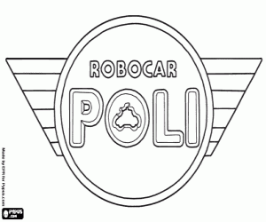 για ζωγραφική Λογότυπο της Robocar Poli