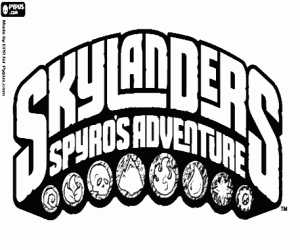 για ζωγραφική Λογότυπο της Skylanders, βίντεο παιχνίδι