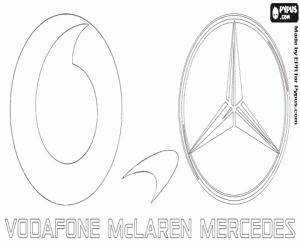 για ζωγραφική Λογότυπο της Μακλάρεν, Vodafone McLaren Mercedes