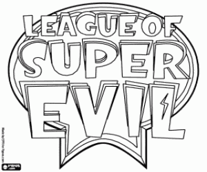 για ζωγραφική Λογότυπο του League of Super Evil