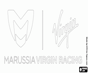 για ζωγραφική Λογότυπο του Marussia Virgin Racing