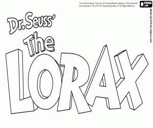 για ζωγραφική Λογότυπο του Λόραξ τηνThe Lorax