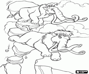 για ζωγραφική Μάνι και η Έλλη σε κίνδυνο