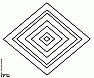 για ζωγραφική Μάνταλα ομόκεντρα τετράγωνα