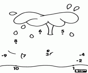 για ζωγραφική Μεγάλο θαλάσσιο ζώο, να τελεία-τελεία