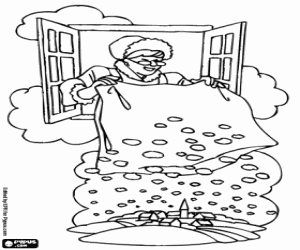 για ζωγραφική Μητέρα Χιόνι, γερμανικό μύθο χαρακτήρα