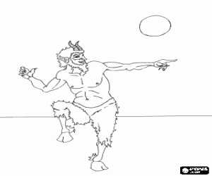 για ζωγραφική Μια faun, ένα μυθικό ον