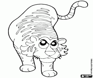 για ζωγραφική Μια άγρια τίγρη της Βεγγάλης