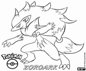 για ζωγραφική Μια αλεπού Pokémon, Zoroark