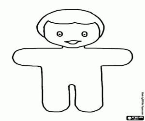 για ζωγραφική Μια απλή κούκλα φόρεμα