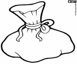 για ζωγραφική Μια απλή τσάντα του ψαρά