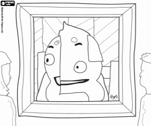 για ζωγραφική Μια αφηρημένη ζωγραφική του Pypus