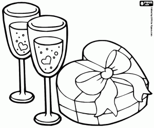 για ζωγραφική Μια γιορτή της την ημέρα του Αγίου Βαλεντίνου