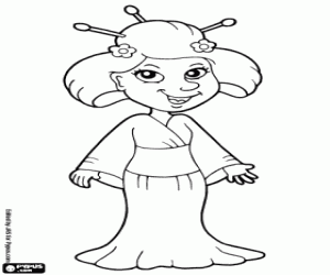 για ζωγραφική Μια γκέισα