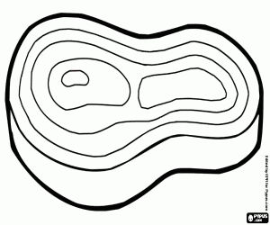 για ζωγραφική Μια περικοπή κόκκινου κρέατος