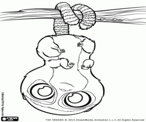 για ζωγραφική Μια προϊστορική αρκούδα σαν αχλάδι