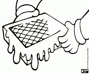 για ζωγραφική Μια τεχνητή κηρήθρα για τις μέλισσες