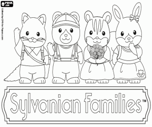για ζωγραφική Μικρά ζώα του Sylvanian Families