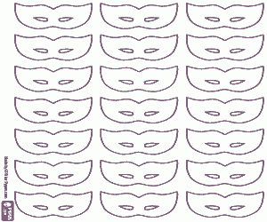 για ζωγραφική Μοτίβο με μάσκες καρναβαλιού