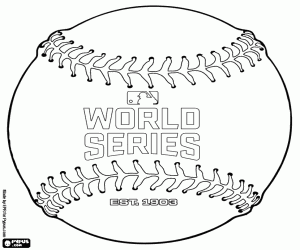 για ζωγραφική Μπάλα του μπέιζμπολ World Series