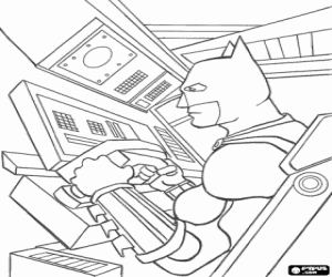 για ζωγραφική Μπάτμαν με το Batmobile