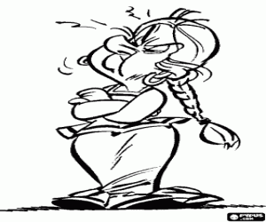 για ζωγραφική Μπονεμίνα, γυναίκα του χωριού Gaulish