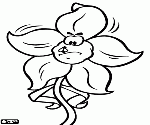 για ζωγραφική Νάρκισσος με ένα έντομο