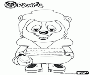 για ζωγραφική Νεαρή κοπέλα Panfu Panda