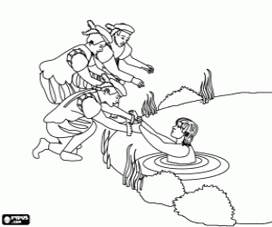 για ζωγραφική Ο Μαρκήσιος πνίγει στο ποτάμι