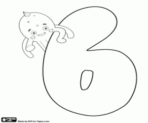 για ζωγραφική Ο αριθμός έξι με Pypus