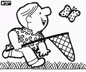 για ζωγραφική Ο διωγμός μιας πεταλούδας