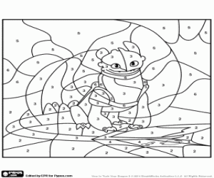 για ζωγραφική Ο δράκος φαφούτη, με αριθμούς