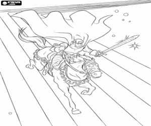 για ζωγραφική Ο ιππότης, ένας χαρακτήρας του Θωρ