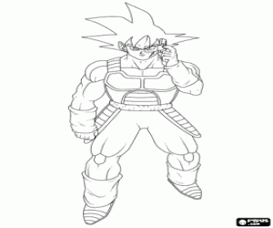 για ζωγραφική Ο πατέρας του Goku, Bardock