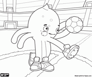 για ζωγραφική Ο ποδοσφαιριστής Pypus στο στάδιο