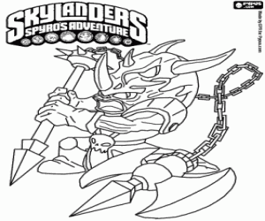 για ζωγραφική Ο πολεμιστής Skylander Voodood