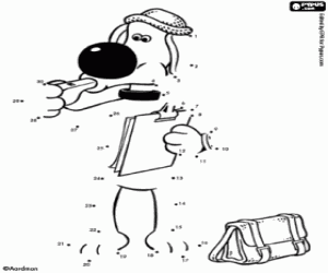 για ζωγραφική Ο σκύλος Blitzer,-να τελεία-τελεία